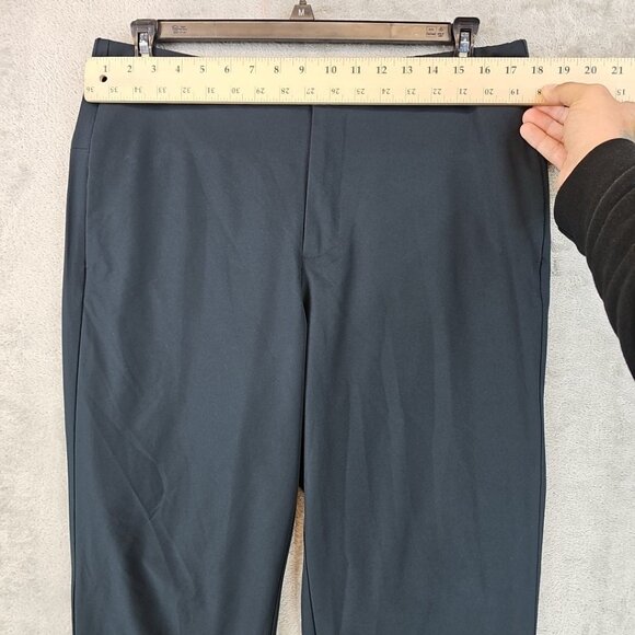Banana Republic Performance Tapered Pants Mens Size 36 Navy Blue Slim Fit - Picture 4 of 10